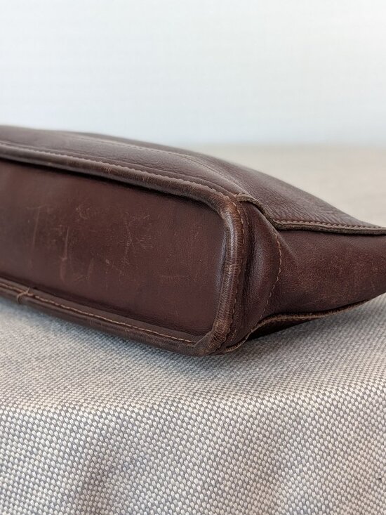 Vintage Coach Bleecker Demi Zip Brown Leather USA Made Style 9311 - Picture 5 of 9